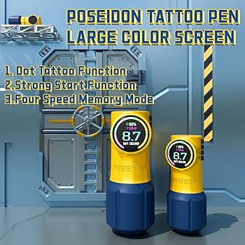 Amazon.com: POSEIDON Tattoo Kit, Tattoo Pen Kit, Wireless